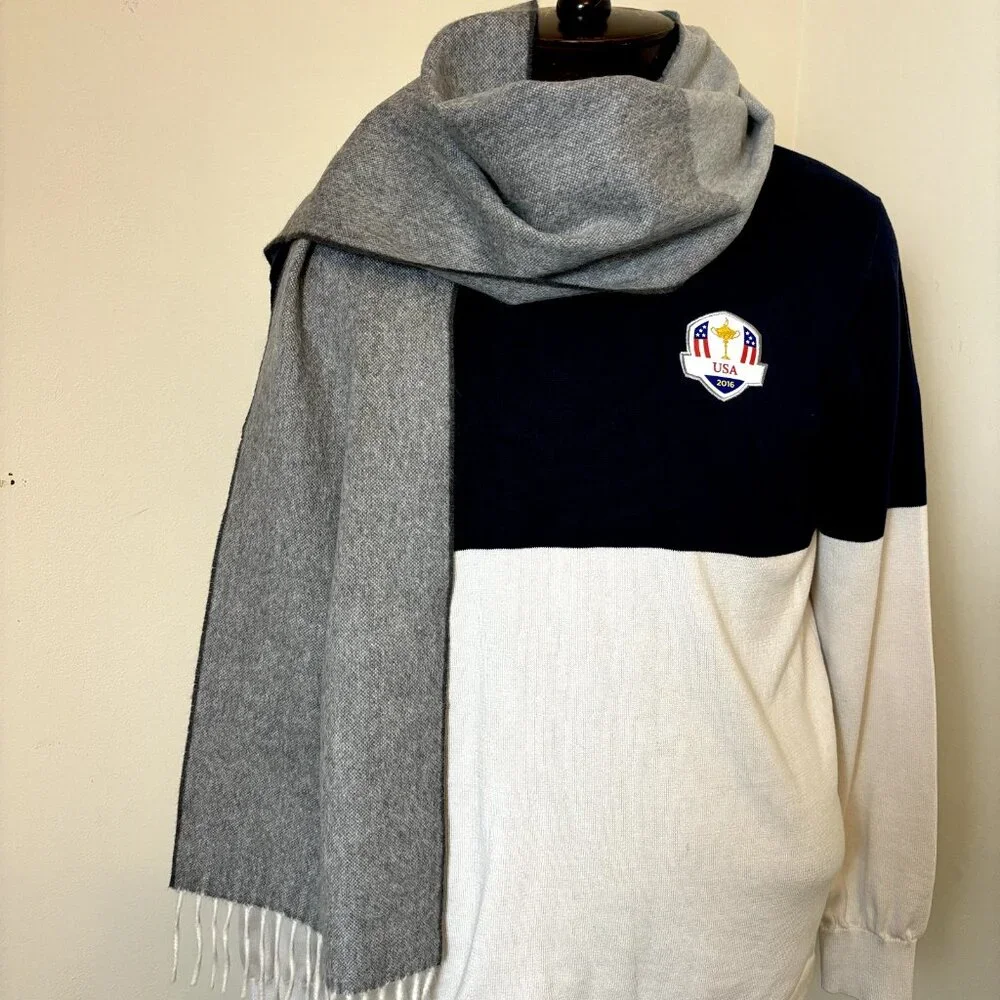 Agnona $650 NWOT Angora Wool Cashmere Scarf Shawl‎ w/ Fringe 11.5